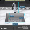 Quartz Classic 24-5/8" X 18-1/2" X 9-1/2" Single Bowl Undermount Sink Kit With Filtered Faucet Greystone in Greystone