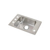 Lustertone Classic Stainless Steel 31" X 19-1/2" X 6", 0-Hole Single Bowl Drop-In Classroom Ada Sink in Lustrous Satin