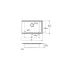 Lustertone Classic Stainless Steel 31" X 19-1/2" X 6", 0-Hole Single Bowl Drop-In Classroom Ada Sink in Lustrous Satin