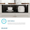 Quartz Classic 33" X 22" X 10" Offset 60/40 Double Bowl Undermount Sink Kit With Filtered Faucet With Aqua Divide Greystone in Greystone