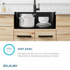 Quartz Classic 25" X 22" X 9-1/2" Single Bowl Drop-In Sink Kit With Filtered Faucet Greystone in Greystone