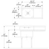 Weldbilt Stainless Steel 49-1/2" X 27-1/2" X 14" Floor Mount Single Compartment 0-Hole Scullery Sink W/Right Drainboard