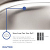 Dayton Stainless Steel 25" X 21-1/4" X 5-3/8" 2-Hole Single Bowl Drop-In Sink With Right Drain