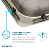 Lustertone Classic Stainless Steel 15" X 15" X 7-1/8", 0-Hole Single Bowl Drop-In Bar Sink With 2" Drain in Lustrous Satin