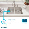 Lustertone Classic Stainless Steel 43" X 22" X 10", Single Bowl Drop-In Sink With Drainboard in Lustrous Satin
