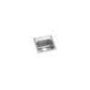 Celebrity Stainless Steel 15" X 15" X 6-1/8", 0-Hole Single Bowl Drop-In Bar Sink W/Center Drain in Brushed Satin