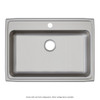 Lustertone Classic Stainless Steel 31" X 22" X 5-1/2", 0-Hole Single Bowl Drop-In Ada Sink in Lustrous Satin