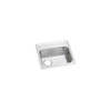 Celebrity Stainless Steel 19-1/2" X 19" X 5-1/2", 0-Hole Single Bowl Drop-In Ada Sink With Quick-Clip And Left Drain in Brushed Satin