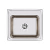 Lustertone Classic Stainless Steel 22" X 19-1/2" X 10-1/8", 0-Hole Single Bowl Drop-In Sink With Perfect Drain(R) in Lustrous Satin