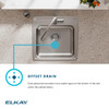 Lustertone Classic Stainless Steel 19-1/2" X 19" X 5", 0-Hole Single Bowl Drop-In Ada Sink in Lustrous Satin