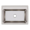 Lustertone Classic Stainless Steel 31" X 22" X 11-5/8", 0-Hole Single Bowl Drop-In Sink in Lustrous Satin