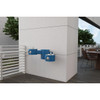 Outdoor Wall Mount Bi-Level Drinking Fountain Non-Filtered Non-Refrigerated Blue in Blue