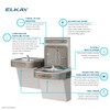 Ezh2O Bottle Filling Station With Bi-Level Ada Cooler Hands Free Activation Filtered Refrigerated Light Gray