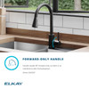 Avado Single Hole Kitchen Faucet With Pull-Down Spray And Forward Only Lever Handle Black Stainless