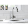 Gourmet Single Hole Kitchen Faucet With Pull-Down Spray And Forward Only Lever Handle Chrome in Chrome