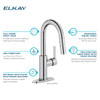 Avado Single Hole Bar Faucet With Pull-Down Spray And Lever Handle Chrome in Chrome