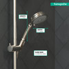 Croma 100 Classic Handshower 3-Jet, 2.5 Gpm in Brushed Nickel