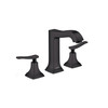 Metropol Classic Widespread Faucet 160 With Lever Handles And Pop-Up Drain, 1.2 Gpm in Matte Black