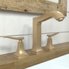 Metropol Classic Widespread Faucet 160 With Lever Handles And Pop-Up Drain, 1.2 Gpm in Brushed Bronze