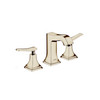 Metropol Classic Widespread Faucet 110 With Lever Handles And Pop-Up Drain, 1.2 Gpm in Polished Nickel