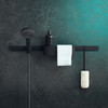 Wallstoris Handshower Push Slider in Matte Black