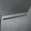 Raindrain Match Boardwalk Trim Broadwalk 27 5/8" With Height Adjustable Frame In Brushed Stainless Steel