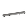 Raindrain Match Boardwalk Trim Boardwalk 23 5/8" With Height Adjustable Frame In Brushed Stainless Steel