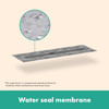 Raindrain Rock Trim Flex 39 3/8" Cut To Size And Tileable In Nature Stone