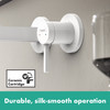 Finoris Wall-Mounted Single-Handle Faucet Trim, 1.2 Gpm in Matte White