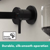 Finoris Wall-Mounted Single-Handle Faucet Trim, 1.2 Gpm in Matte Black