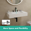 Tecturis S Widespread Faucet 150, 1.2 Gpm in Matte Black