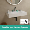 Tecturis S Widespread Faucet 150, 1.2 Gpm in Matte Black