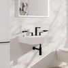 Tecturis E Widespread Faucet 150, 1.2 Gpm in Matte Black