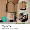 Talis N Semi-Pro Powderspray Kitchen Faucet 1.75 Gpm in Brushed Black Chrome