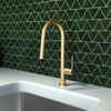 Talis N Higharc Kitchen Faucet, A-Style, 2-Spray Pull-Down, 1.75 Gpm in Brushed Gold Optic
