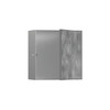 Xtrastoris Rock Wall Niche With Tileable Door 12"X 12"X 5.5" in Brushed Stainless Steel
