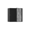 Xtrastoris Rock Wall Niche With Tileable Door 12"X 12"X 5.5" in Matte Black