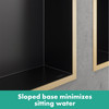 Xtrastoris Rock Wall Niche With Tileable Door 12"X 12"X 5.5" in Matte Black