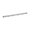 Raindrain Match Trim Zero/ Tile 47 1/4" With Height Adjustable Frame in Brushed Stainless Steel