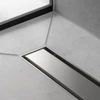 Raindrain Match Trim Zero/ Tile 47 1/4" With Height Adjustable Frame in Brushed Stainless Steel