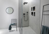 Raindrain Match Trim Zero/ Tile 39 3/8" With Height Adjustable Frame in Matte Black