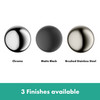 Raindrain Match Trim Zero/ Tile 27 5/8" With Height Adjustable Frame in Brushed Stainless Steel