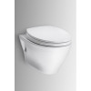 Elongated .8 GPF Toilet Bowl with Dual Max Flush System in Cotton