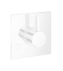 Ecostat Diverter Trim Square Trio/Quattro in Matte White