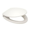 SS114#01 Elongated Closed-Front Toilet Seat and Lid in Cotton