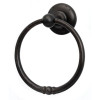 Bath Rustic Towel Ring 6-in in Dark Bronze Bath Rustic Towel Ring 6-in in Dark Bronze