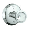 3-Port Diverter Trim with Round Handle in Swarovski Crystal