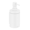 Universal Circular Soap Dispenser in Matte White