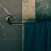 Universal Circular Towel Bar, 24" in Brushed Black Chrome