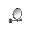 Universal Circular Shaving Mirror in Brushed Black Chrome